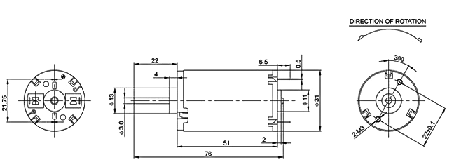 High torque mini dc motor 12V 24V - RIC MOTOR