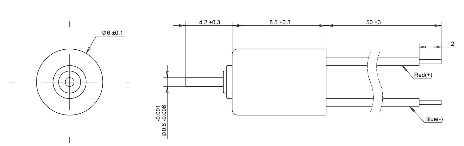 608 coreless motor drawing